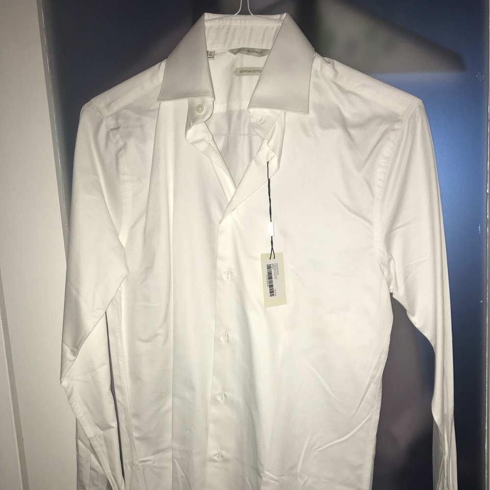 NWT Mens Suit Supply Dress Shirt Extra Slim Fit